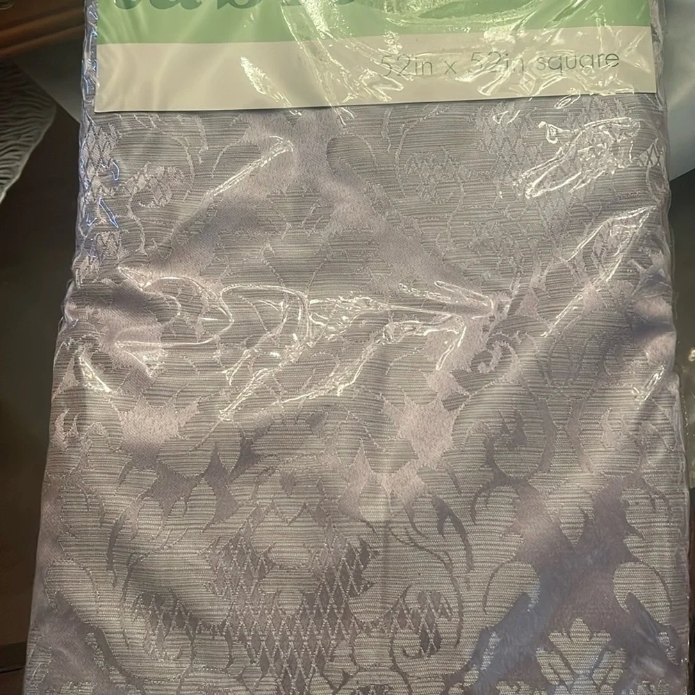 Elegant lavender Damask Tablecloth